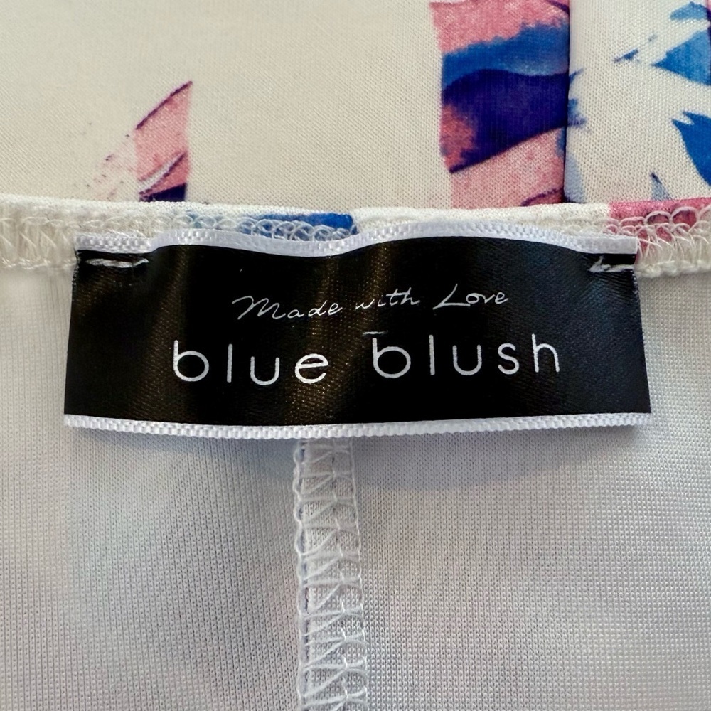 NWOT Blue Blush Ivory Floral Dress Size M - Picture 5 of 6